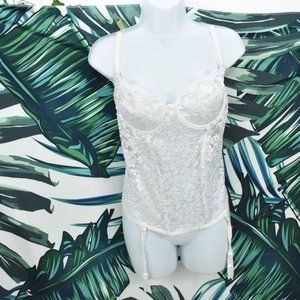 Empire Intimates vintage white lace corset
